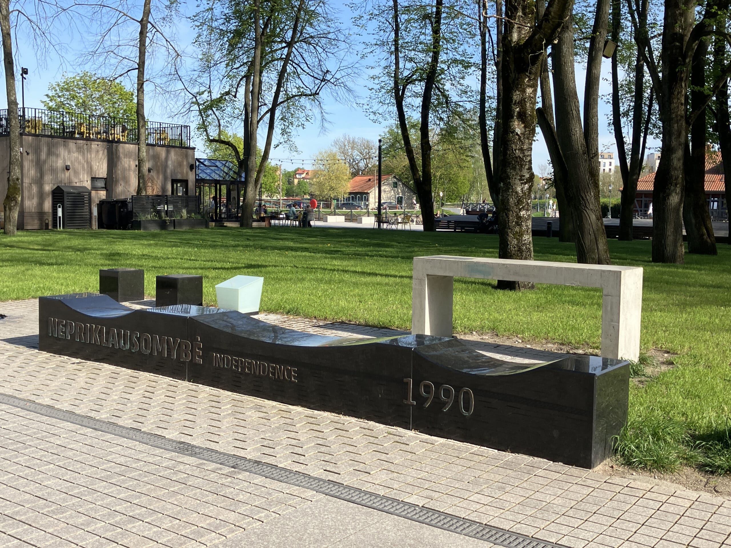 Klaipėdos laiko juosta Danės krantinėje. Nuotrauka: Paulina Pukytė