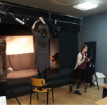 workshop with students