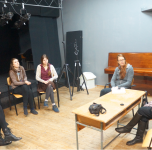 workshop with students